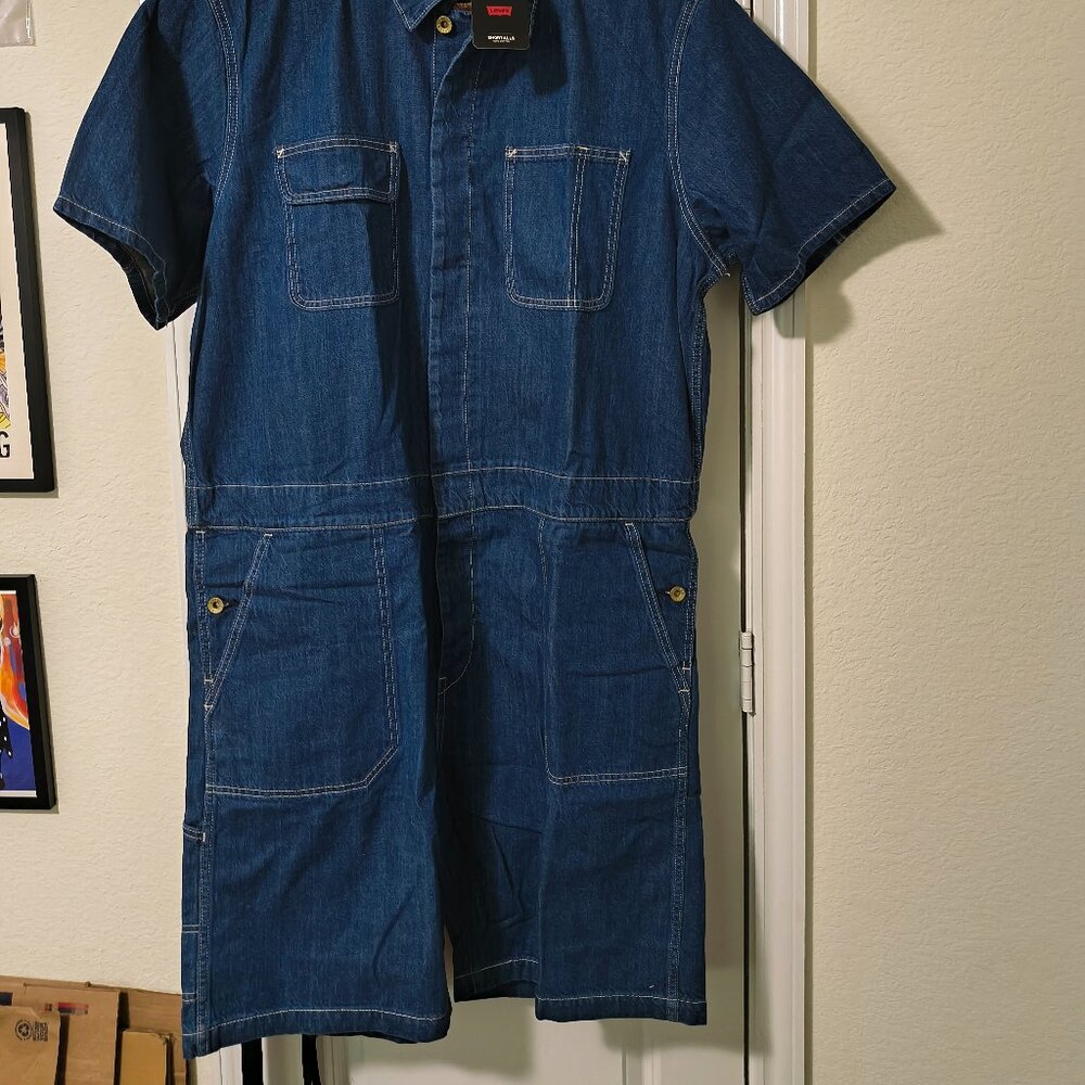 Levi’s Premium Denim Shortalls – Size XL